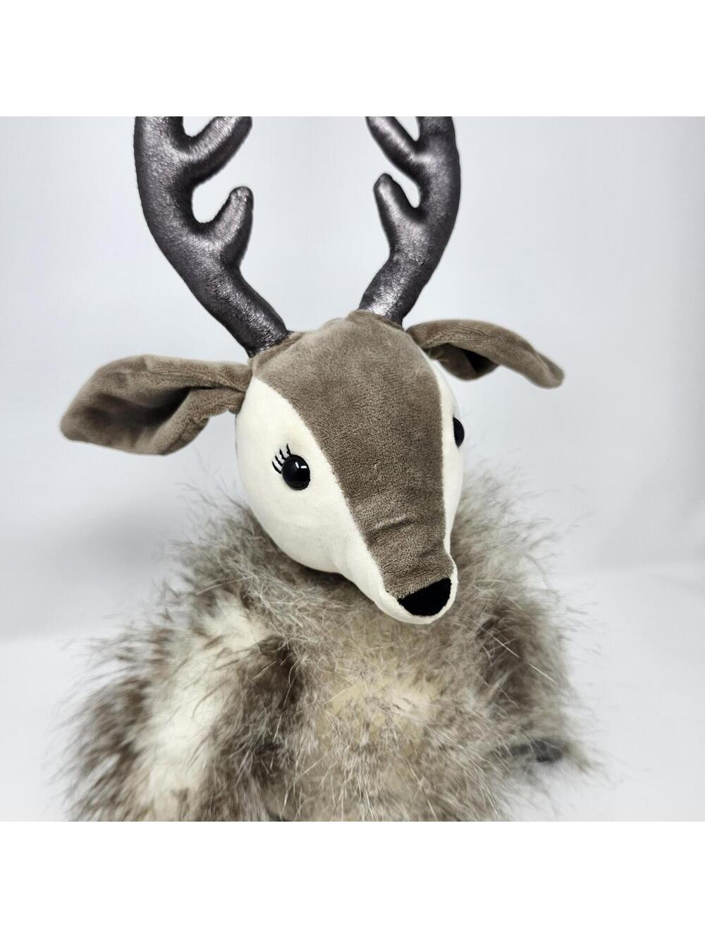 Jellycat Dashing Reindeer Plush Stuffed Animal Long Legs Silver Antlers 20"